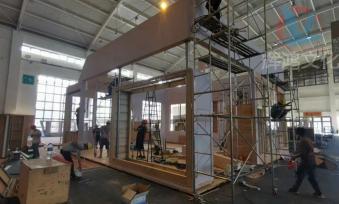 物料搭建现场